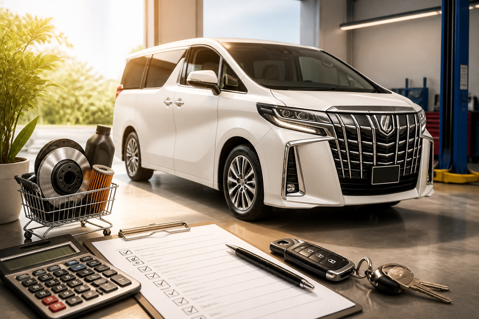 アルファードの車検費用は初回で約8〜12万円、2回目以降は約12〜18万円が目安!
